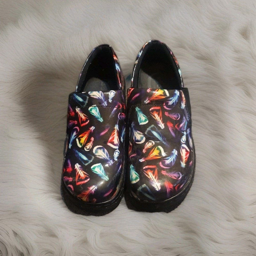 Klogs Naples Womens Feather Light Patent Leather Sz‎ 8M Clog Shoes Nursing  Feet
